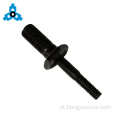 Black Double Thread parafuso HEX Spacer Carbon Steel